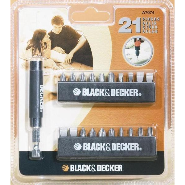 Набір біт Black&Decker A7074-XJ, 21 предмет