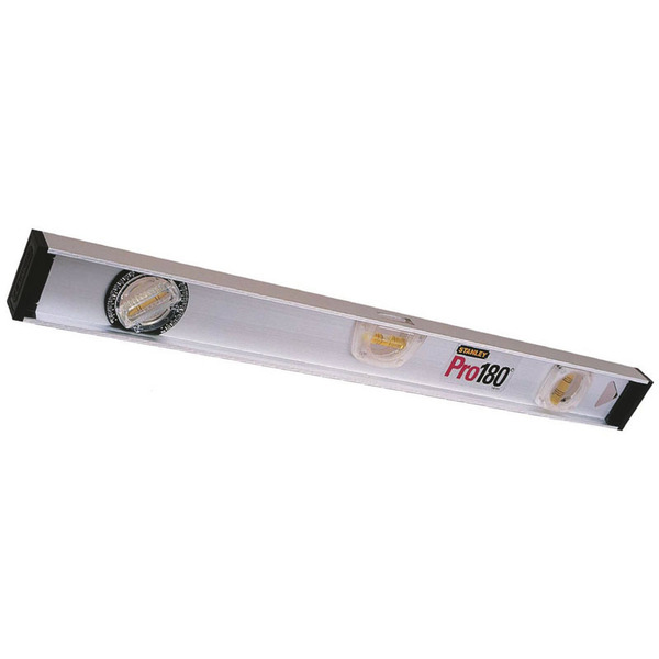 Stanley 1-42-921 Рівень 80см алюміній, двутавр, 3 капсули (1поворотна на 180 °), 1,5 мм/м