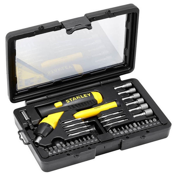 Викрутка реверсивна з комплектом біт Stanley 0-63-038