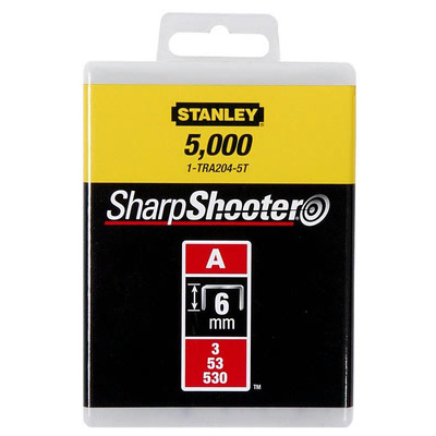 Скоби Stanley A 6 мм 1000 шт. (1-TRA204T)