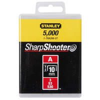 Скобы тип А высотой 10 мм, для степлера ручного Light Duty, в упаковке 1000 шт STANLEY 1-TRA206T