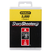 Скобы тип А высотой 12 мм, для степлера ручного Light Duty, в упаковке 1000 шт STANLEY 1-TRA208T