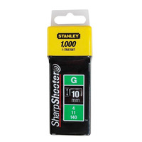Скобы тип G высотой 10 мм для степлера Heavy Duty, в упаковке 1000 шт STANLEY 1-TRA706T