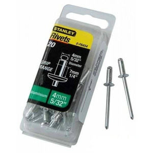 Заклепка алюминиевая диаметром 4 мм, рабочей длиной 6.5 мм, 20 штук в упаковке STANLEY 1-PAA54T