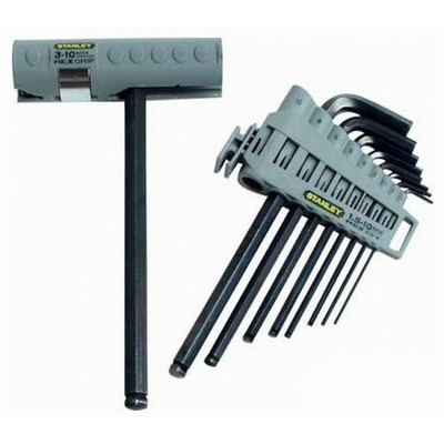 Набор из деcяти шестигранных метрических ключей HEX GRIP STANLEY 0-89-904