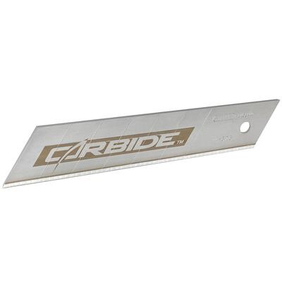 Лезвия запасные Carbide шириной 25 мм с отламывающимися сегментами для ножей с выдвижными лезвиями, 5 штук STANLEY STHT0-11825