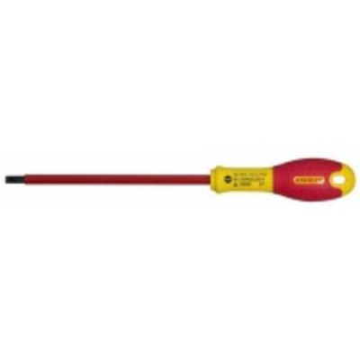 Отвертка электрика FatMax VDE 1000V изолированная с жалом под шлиц SL2.5 длиной 50 мм STANLEY 0-65-410