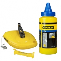 Stanley 0-47-443 Шнур разметочный 30м уровень и пудра 113грамм (блистер)