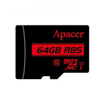Карта пам`ятi MicroSDHXC 64GB UHS-I Class 10 Apacer + SD adapter (AP64GMCSX10U5-R)