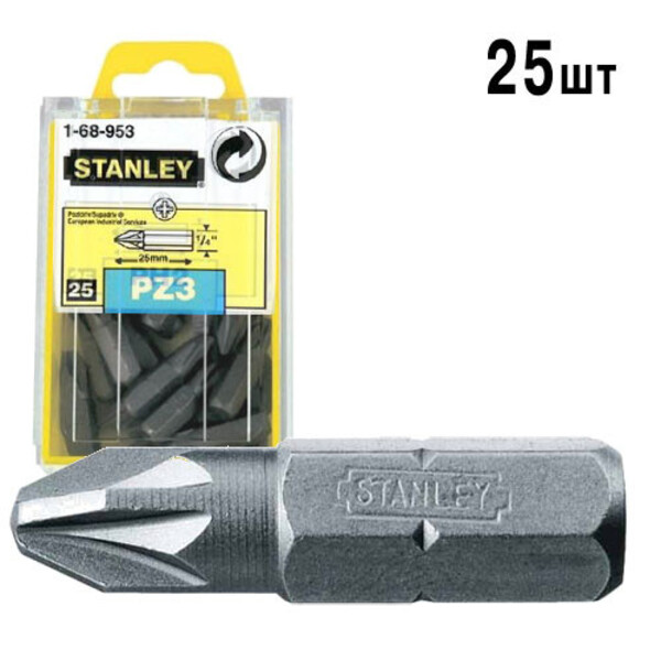 Біти Stanley Pz3 25мм 25шт