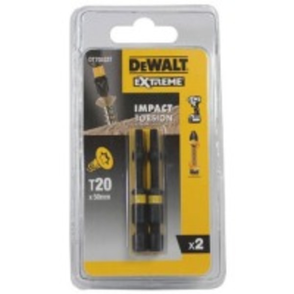 Акс.інстр DeWALT Біти ударні IMPACT TORSION T20, 50мм, 2шт.
