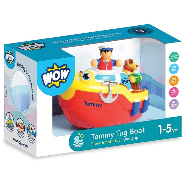 Іграшка WOW TOYS Tommy Tug Boat bath toy буксирний човен(іграшки для купання)