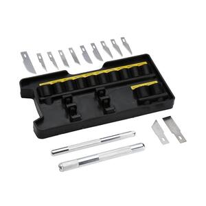 Набор скальпелей Hobby с двумя рукоятками и 12-ю различными лезвиями STANLEY STHT0-73872