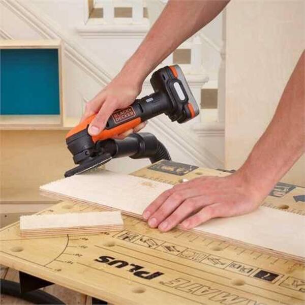 Вібраційна шліфмашина Black&Decker BDCDS12N акум., 12В, 92x92х92мм