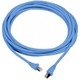 Патч-корд RJ45, 568A/B, UTP, PowerCat 5e, LSZH 5м, Блакитний, MOLEX
