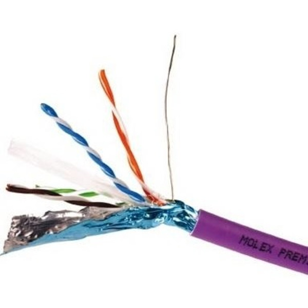 Кабель FTP PowerCat 6, LSZH кабель, 4 пары, 500м, MOLEX