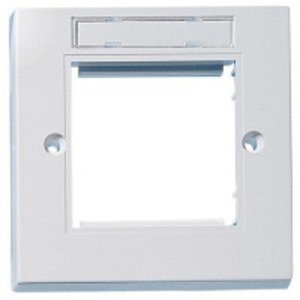 Рамка MOLEX Euromod 86х86х10мм, 1G, 2M з елементами для маркування, біла, MOLEX