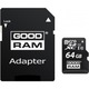 Карта памяти MicroSDXC 64GB UHS-I Class 10 Goodram + SD-adapter (M1AA-0640R12)