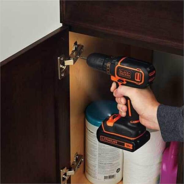 Дриль-шурупокрут Black&Decker BDCDC18B, 18В, Li-Ion, 650 об/хв.
