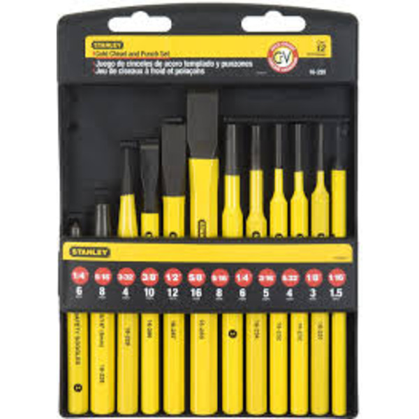 Stanley Набір зубил і пробійників 12 шт (4-18-299)