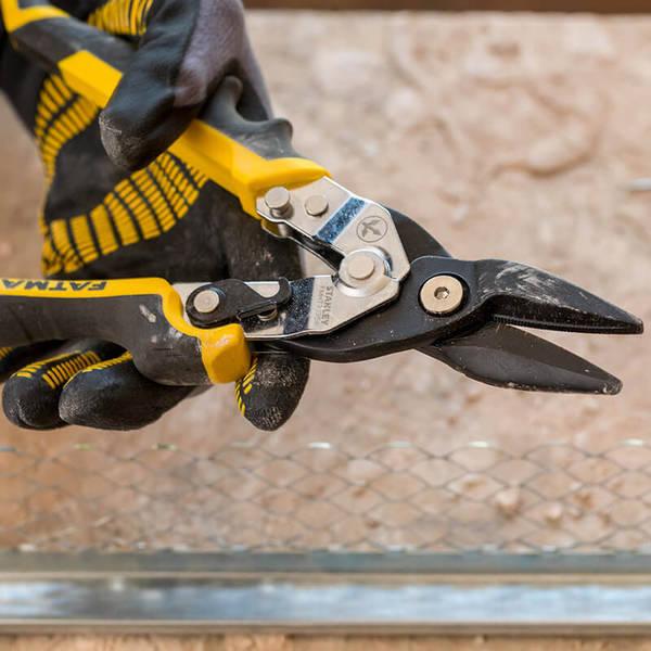 Stanley Ножиці по металу, прямий різ, 250мм