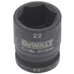 Головка торцева ударна DeWalt 1/2", 22 мм
