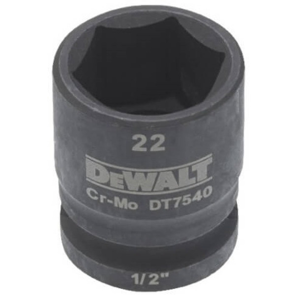 Головка торцева ударна DeWalt 1/2", 22 мм