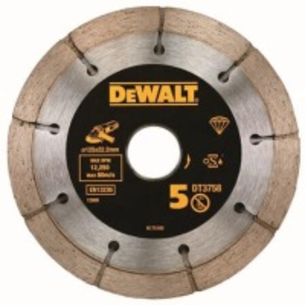Акс.інстр DeWALT Здвоєний сегмент. алмаз. диск, 125 x 22.2 мм