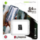 Карта памяти MicroSDXC 64GB UHS-I Class 10 Kingston Canvas Select Plus R100MB/s (SDCS2/64GBSP)