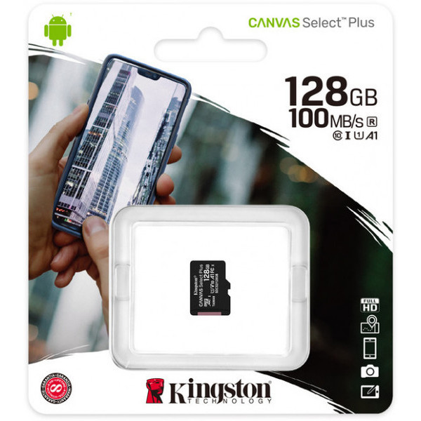 Карта пам`яті Kingston Canvas Select PlusSDCS2/128GBSP