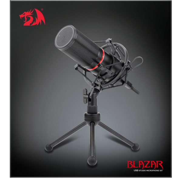 Ігровий стрім мікрофон Redragon Blazar GM300 USB (77640)