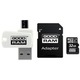 Карта памяти MicroSDHC 32GB UHS-I Class 10 Goodram + SD-adapter + OTG Card Reader (M1A4-0320R12)