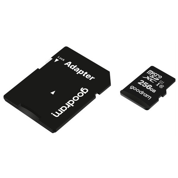 Карта памяти MicroSDXC 256GB UHS-I Class 10 Goodram + SD-adapter (M1AA-2560R12)