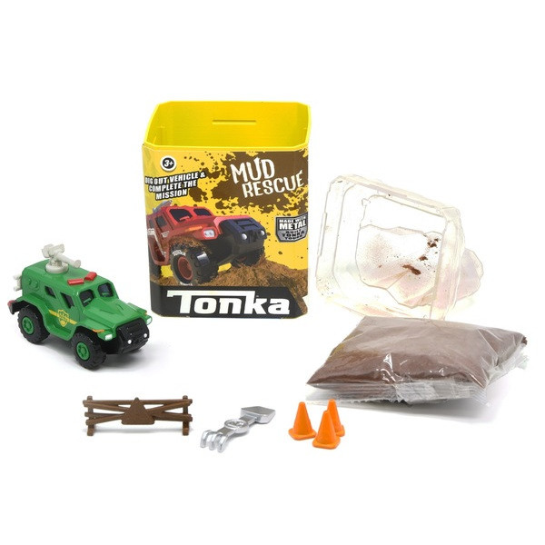 Іграшковий набір Tonka Машинка метал. з масою для ліплення та аксес. 4 види