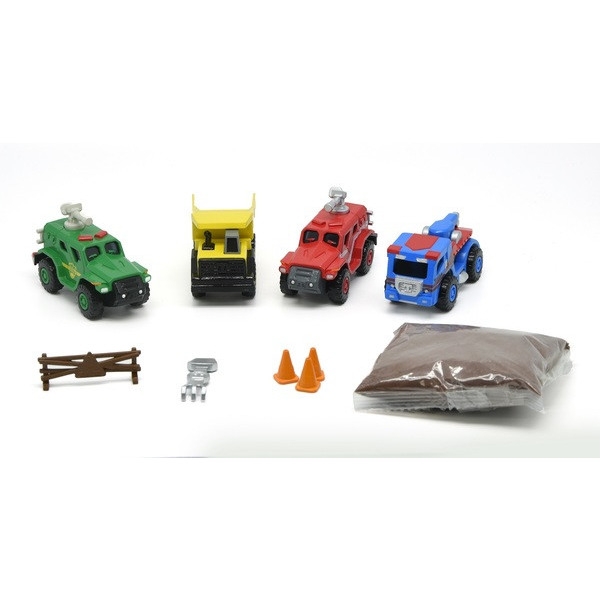 Іграшковий набір Tonka Машинка метал. з масою для ліплення та аксес. 4 види