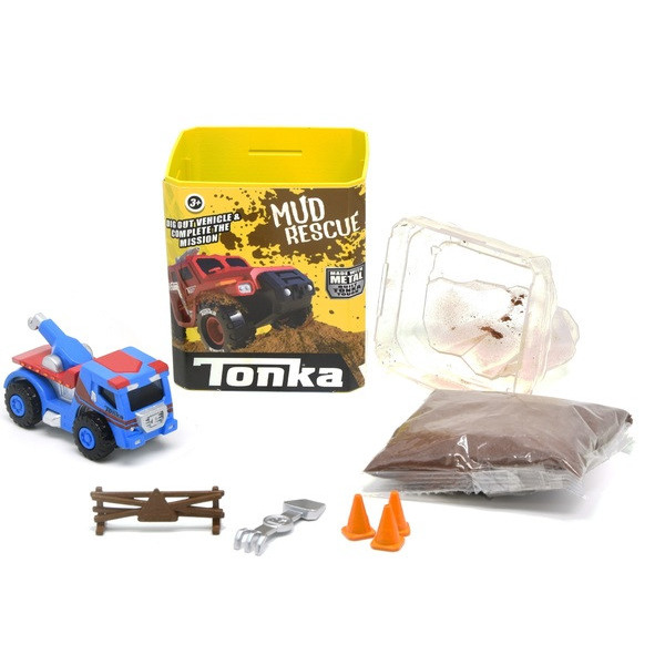 Іграшковий набір Tonka Машинка метал. з масою для ліплення та аксес. 4 види