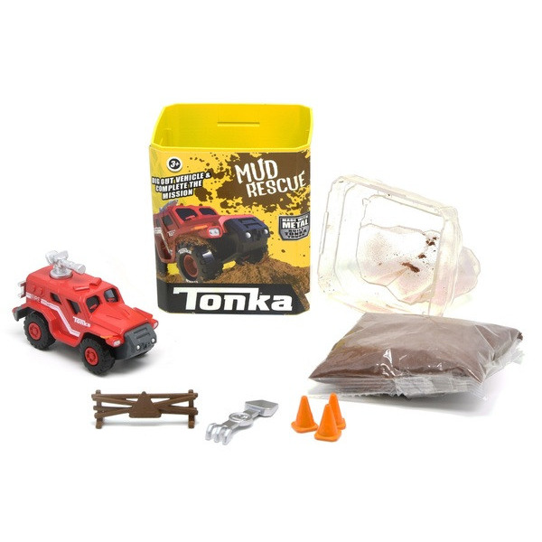 Іграшковий набір Tonka Машинка метал. з масою для ліплення та аксес. 4 види