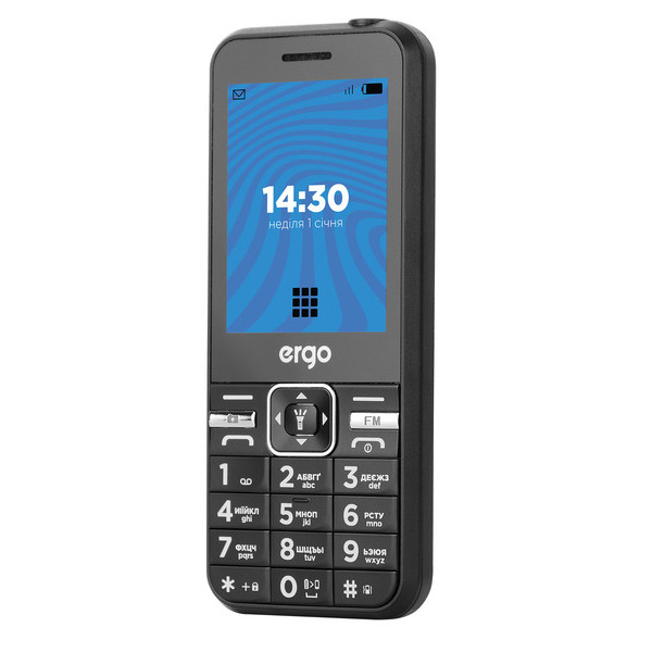 Мобильный телефон Ergo E281 Dual Sim Black