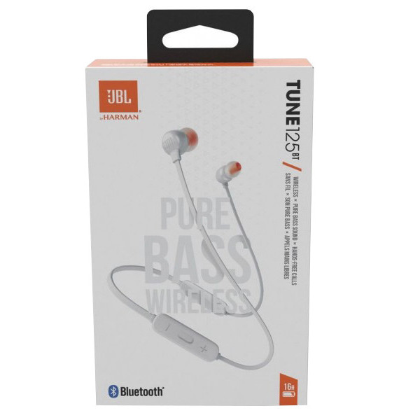 Bluetooth-гарнитура JBL Tune 125BT White (JBLT125BTWHT)