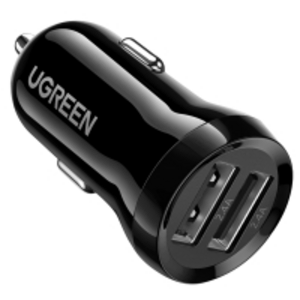 Автомобільний зарядний пристрій Ugreen ED018 24 W 2xUSB Car Charger Black (UGR-50875)