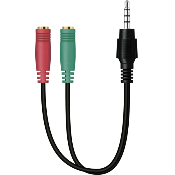 Навушники DEFENDER (64500) Scrapper 500 червоний + чорний, кабель 2 м