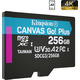 Карта памяти MicroSDXC 256GB UHS-I/U3 Class 10 Kingston Canvas Go! Plus R170/W90MB/s (SDCG3/256GBSP)