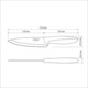 Набори ножів TRAMONTINA PLENUS light grey Chef 152мм -12шт коробка (23426/036)