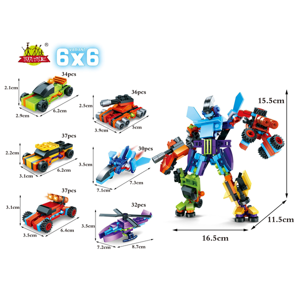 Конструктор Mini Blocks Робот-трансформер
