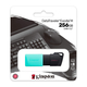 Флеш-накопичувач USB3.2 256GB Kingston DataTraveler Exodia M Black/Teal (DTXM/256GB)