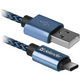 КабельDefender USB09-03T PRO USB(AM)-C Type, 1m Blue (87817)