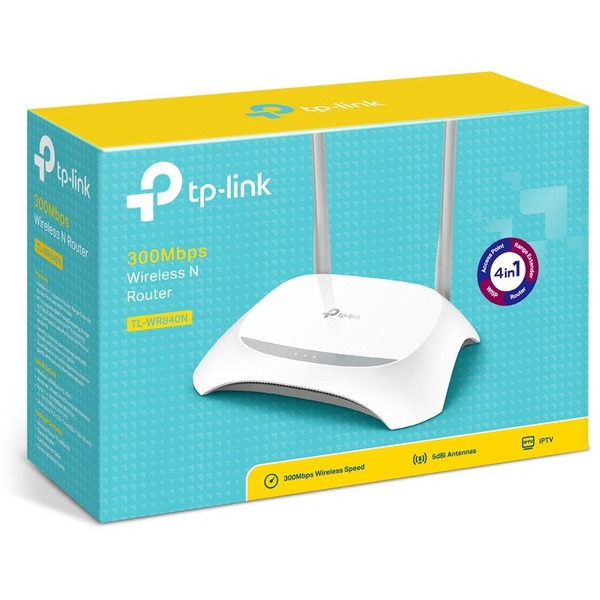 Бездротовий маршрутизатор (роутер) TP-Link TL-WR840N