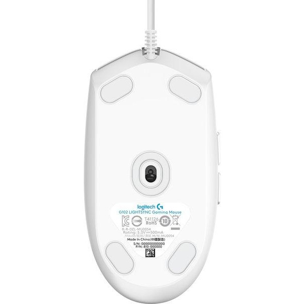 Мышь Logitech G102 Lightsync White (910-005824)