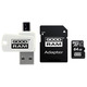 Карта памяти MicroSDXC 64GB UHS-I Class 10 Goodram + SD-adapter + OTG Card Reader (M1A4-0640R12)
