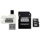 Карта памяти MicroSDXC 64GB UHS-I Class 10 Goodram + SD-adapter + OTG Card Reader (M1A4-0640R12)